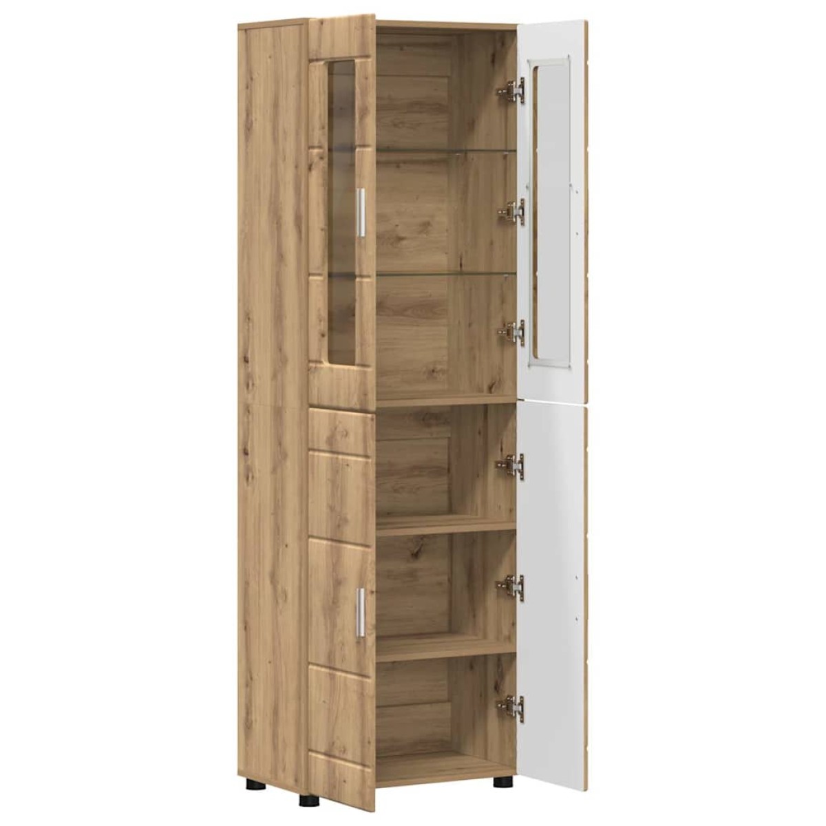 vidaXL Highboard FLORIN 60 x 35 x 182 εκ. Artisan Oak