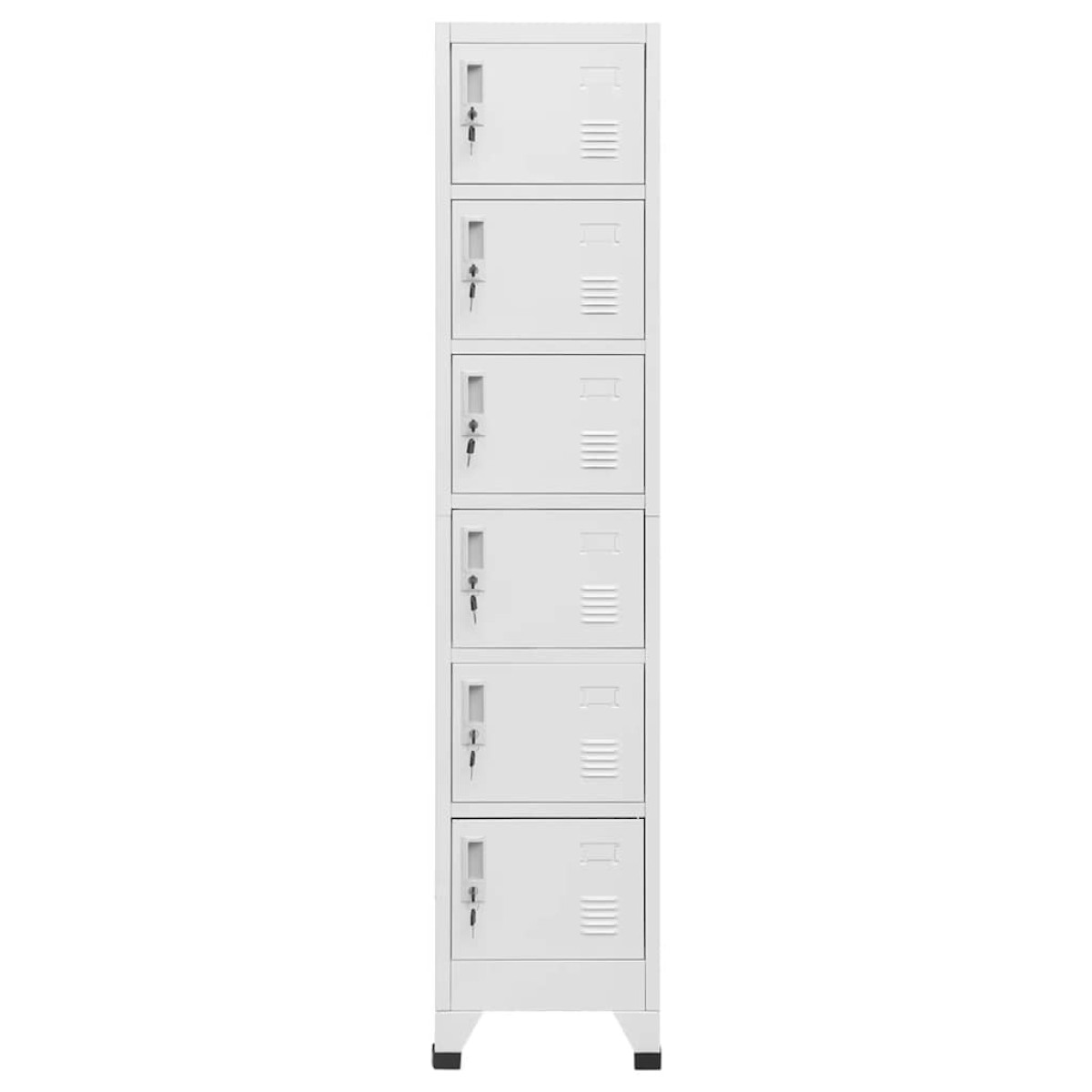 vidaXL Φοριαμός Ανοιχτό Γκρι 38 x 40 x 180 εκ. Ατσάλινος