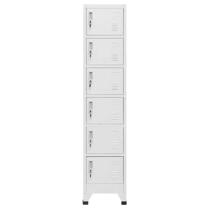 vidaXL Φοριαμός Ανοιχτό Γκρι 38 x 40 x 180 εκ. Ατσάλινος