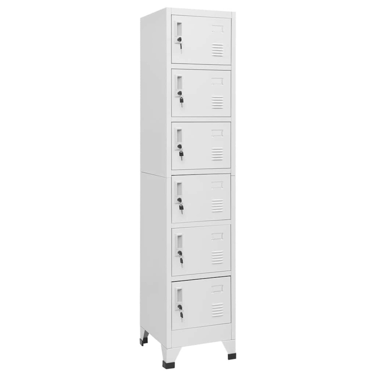 vidaXL Φοριαμός Ανοιχτό Γκρι 38 x 40 x 180 εκ. Ατσάλινος