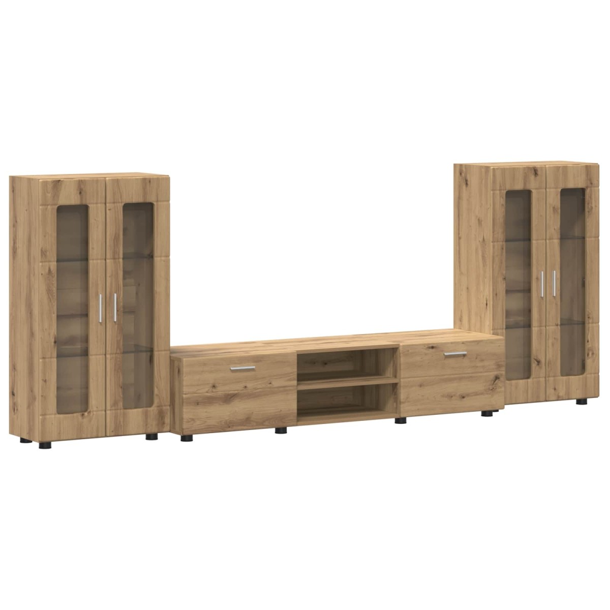vidaXL Σετ επίπλου τηλεόρασης FLORIN 3 τμχ. Artisan Oak