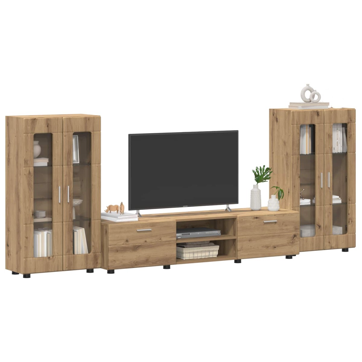 vidaXL Σετ επίπλου τηλεόρασης FLORIN 3 τμχ. Artisan Oak