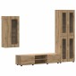 vidaXL Σετ επίπλου τηλεόρασης FLORIN 3 τμχ. Artisan Oak