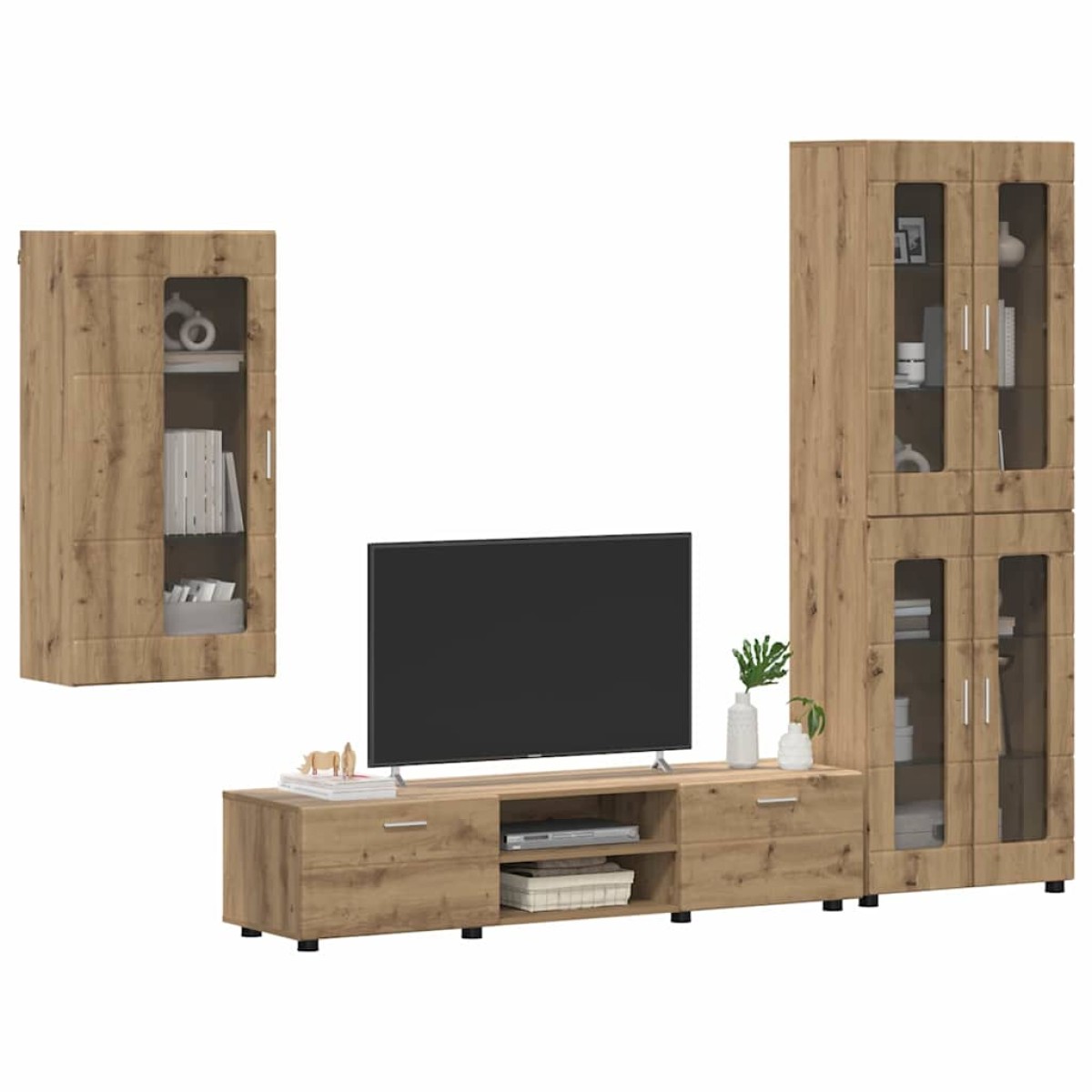 vidaXL Σετ επίπλου τηλεόρασης FLORIN 3 τμχ. Artisan Oak