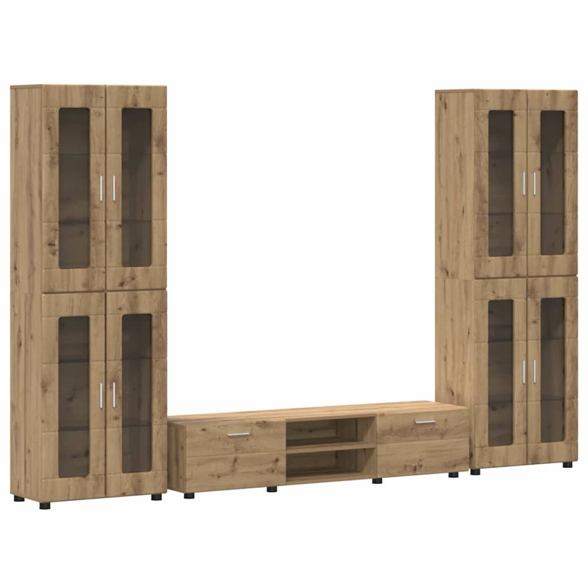 vidaXL Σετ επίπλου τηλεόρασης FLORIN 3 τμχ. Artisan Oak