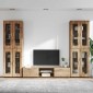 vidaXL Σετ επίπλου τηλεόρασης FLORIN 3 τμχ. Artisan Oak