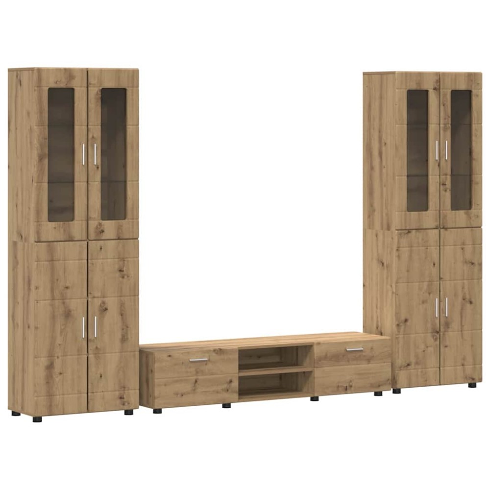 vidaXL Σετ επίπλου τηλεόρασης FLORIN 3 τμχ. Artisan Oak