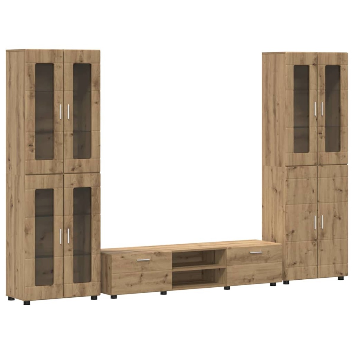vidaXL Σετ επίπλου τηλεόρασης FLORIN 3 τμχ. Artisan Oak