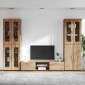 vidaXL Σετ επίπλου τηλεόρασης FLORIN 3 τμχ. Artisan Oak