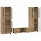 vidaXL Σετ επίπλου τηλεόρασης FLORIN 3 τμχ. Artisan Oak