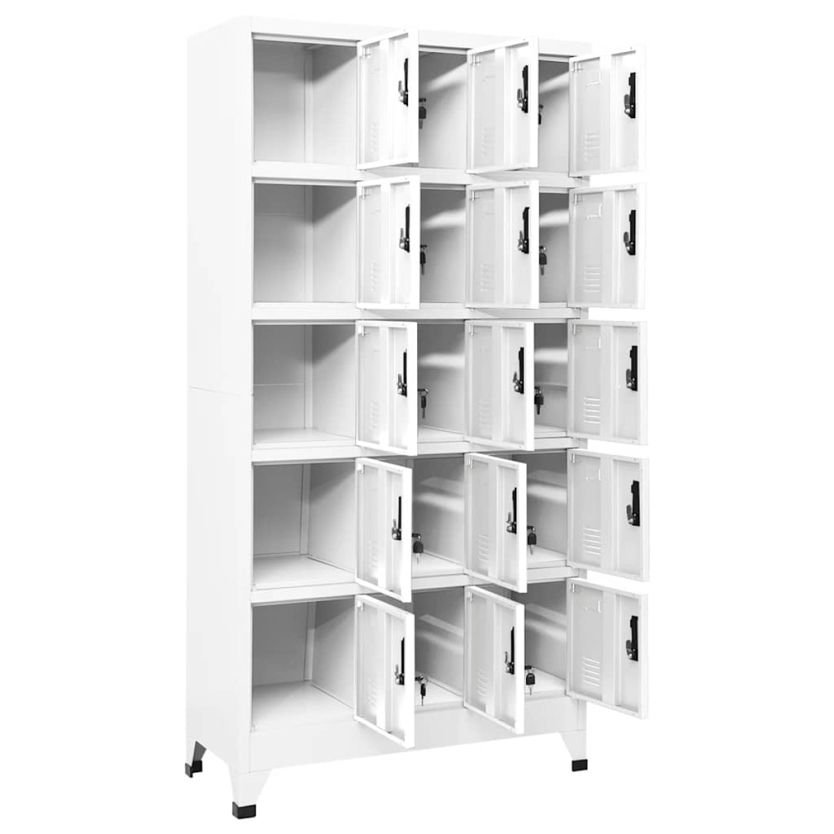 vidaXL Φοριαμός Λευκός 90 x 40 x 180 εκ. Ατσάλινος