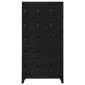 vidaXL Φοριαμός Μαύρος 90 x 40 x 180 εκ. Ατσάλινος