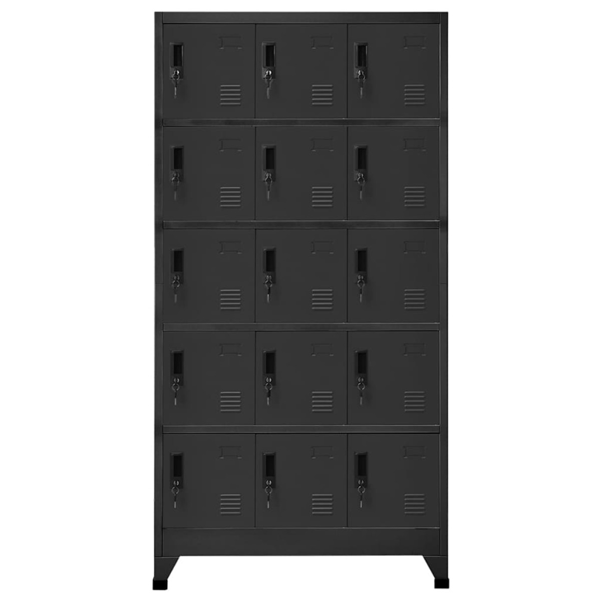 vidaXL Φοριαμός Ανθρακί 90 x 40 x 180 εκ. Ατσάλινος