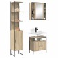 vidaXL Σετ Επίπλων Μπάνιου 3 τμχ. Δρύς Sonoma 33 x 33 x 185,5 εκ