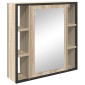 vidaXL Σετ Επίπλων Μπάνιου 3 τμχ. Δρύς Sonoma 33 x 33 x 185,5 εκ