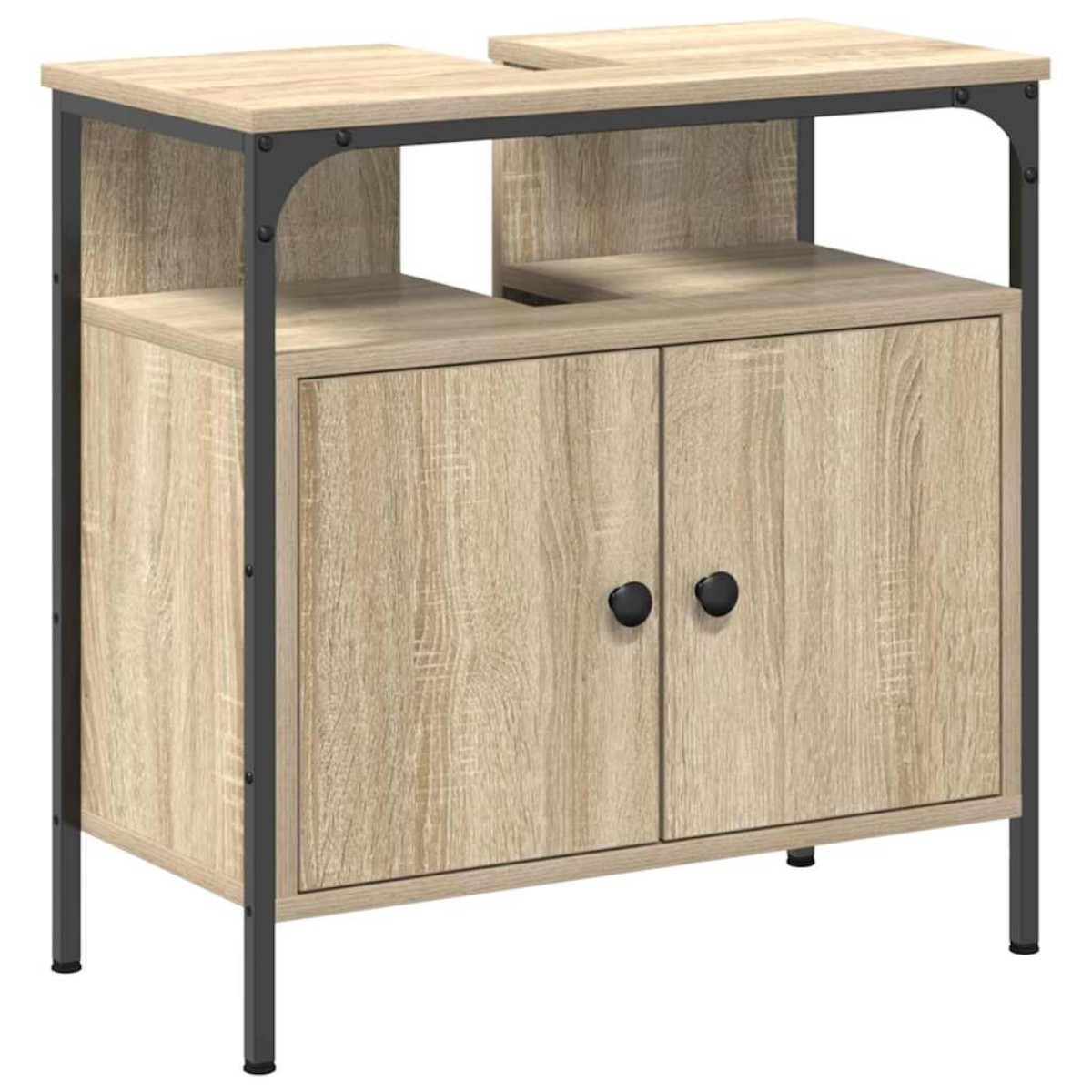 vidaXL Σετ Επίπλων Μπάνιου 3 τμχ. Δρύς Sonoma 33 x 33 x 185,5 εκ