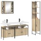 vidaXL Σετ Επίπλων Μπάνιου 4 τμχ. Δρύς Sonoma 33 x 33 x 185,5 εκ