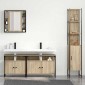 vidaXL Σετ Επίπλων Μπάνιου 4 τμχ. Δρύς Sonoma 33 x 33 x 185,5 εκ