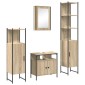vidaXL Σετ Επίπλων Μπάνιου 4 τμχ. Δρύς Sonoma 33 x 33 x 185,5 εκ
