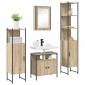 vidaXL Σετ Επίπλων Μπάνιου 4 τμχ. Δρύς Sonoma 33 x 33 x 185,5 εκ