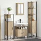 vidaXL Σετ Επίπλων Μπάνιου 4 τμχ. Δρύς Sonoma 33 x 33 x 185,5 εκ