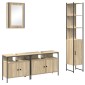 vidaXL Σετ Επίπλων Μπάνιου 4 τμχ. Δρύς Sonoma 33 x 33 x 185,5 εκ