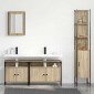 vidaXL Σετ Επίπλων Μπάνιου 4 τμχ. Δρύς Sonoma 33 x 33 x 185,5 εκ
