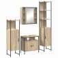 vidaXL Σετ Επίπλων Μπάνιου 4 τμχ. Δρύς Sonoma 33 x 33 x 185,5 εκ