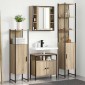 vidaXL Σετ Επίπλων Μπάνιου 4 τμχ. Δρύς Sonoma 33 x 33 x 185,5 εκ