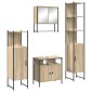 vidaXL Σετ Επίπλων Μπάνιου 4 τμχ. Δρύς Sonoma 33 x 33 x 185,5 εκ