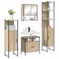 vidaXL Σετ Επίπλων Μπάνιου 4 τμχ. Δρύς Sonoma 33 x 33 x 185,5 εκ