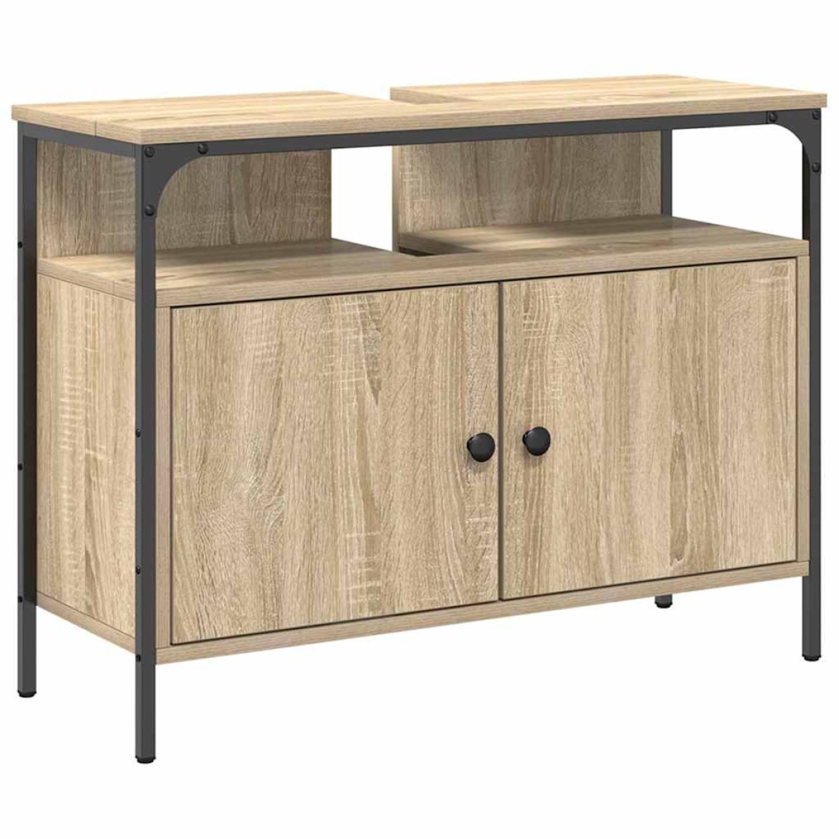 vidaXL Σετ Επίπλων Μπάνιου 4 τμχ. Δρύς Sonoma 33 x 33 x 185,5 εκ