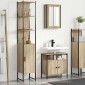 vidaXL Σετ Επίπλων Μπάνιου 3 τμχ. Δρύς Sonoma 33 x 33 x 185,5 εκ