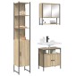 vidaXL Σετ Επίπλων Μπάνιου 3 τμχ. Δρύς Sonoma 33 x 33 x 185,5 εκ