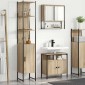 vidaXL Σετ Επίπλων Μπάνιου 3 τμχ. Δρύς Sonoma 33 x 33 x 185,5 εκ