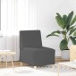 vidaXL Μοναδικός Καναπές χωρίς Χερούλια 3 τμχ. Σκούρο Γκρι