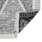 vidaXL Χαλί Μαύρο και Γκρι 120x180 εκ. Βαμβακερό