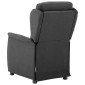 vidaXL Ανακλινόμενη πολυθρόνα Σκούρο Γκρι 66.5 x 94 x 101.5 εκ