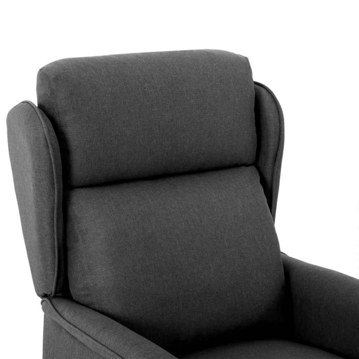 vidaXL Ανακλινόμενη πολυθρόνα Σκούρο Γκρι 66.5 x 94 x 101.5 εκ