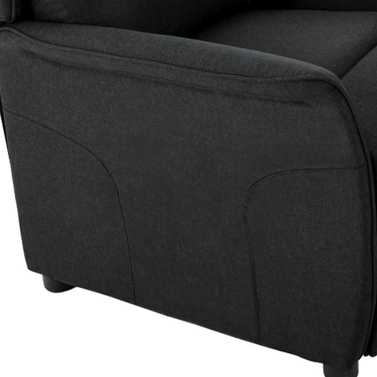 vidaXL Ανακλινόμενη πολυθρόνα Μαύρο 66.5 x 94 x 101.5 εκ Πολυεστέρας