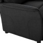 vidaXL Ανακλινόμενη πολυθρόνα Μαύρο 66.5 x 94 x 101.5 εκ Πολυεστέρας