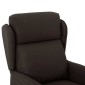 vidaXL Ανακλινόμενη πολυθρόνα Σκούρο Καφέ 66.5 x 94 x 101.5 εκ