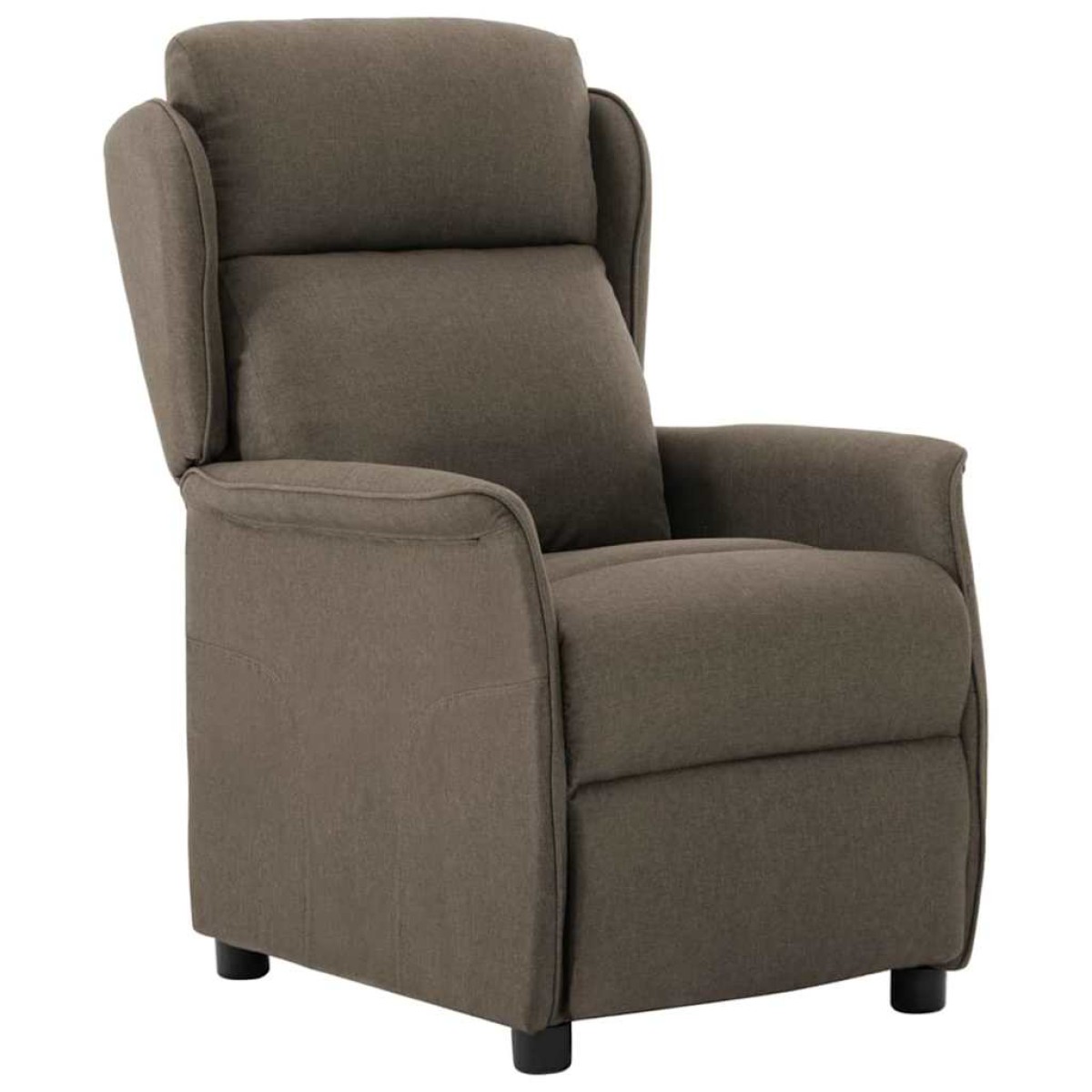 vidaXL Ανακλινόμενη πολυθρόνα Taupe 66.5 x 94 x 101.5 εκ Πολυεστέρας