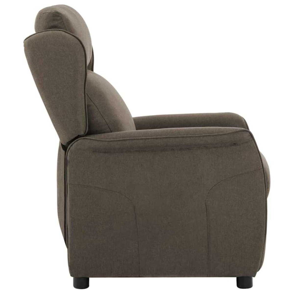 vidaXL Ανακλινόμενη πολυθρόνα Taupe 66.5 x 94 x 101.5 εκ Πολυεστέρας