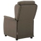 vidaXL Ανακλινόμενη πολυθρόνα Taupe 66.5 x 94 x 101.5 εκ Πολυεστέρας