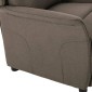 vidaXL Ανακλινόμενη πολυθρόνα Taupe 66.5 x 94 x 101.5 εκ Πολυεστέρας