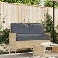 vidaXL Σετ μαξιλαριών Ύφασμα Όξφορντ Ανθρακί 120 x 50 x 52 εκ.