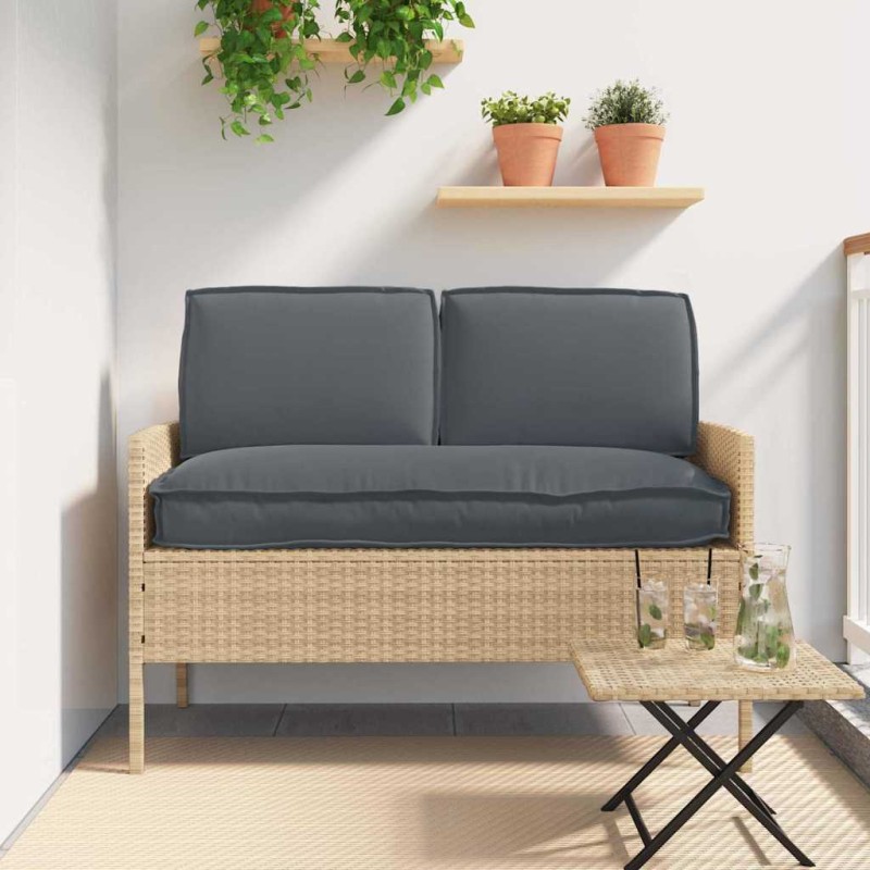 vidaXL Σετ μαξιλαριών Ύφασμα Όξφορντ Ανθρακί 120 x 50 x 52 εκ.