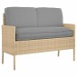 vidaXL Σετ μαξιλαριών Ύφασμα Όξφορντ Γκρι 120 x 50 x 52 εκ.