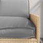vidaXL Σετ μαξιλαριών Ύφασμα Όξφορντ Γκρι 120 x 50 x 52 εκ.